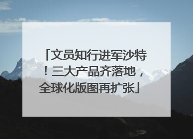 文员知行进军沙特！三大产品齐落地，全球化版图再扩张