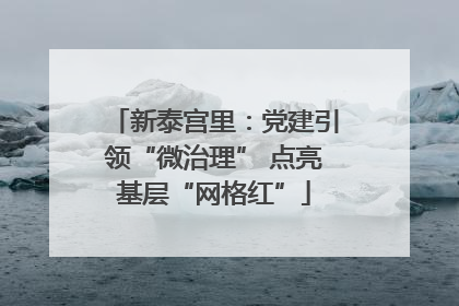 新泰宫里：党建引领“微治理” 点亮基层“网格红”