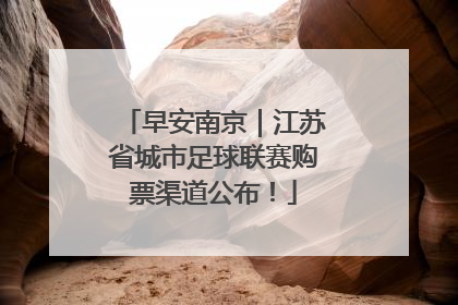 早安南京｜江苏省城市足球联赛购票渠道公布！