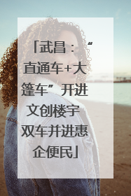 武昌：“直通车+大篷车”开进文创楼宇 双车并进惠企便民