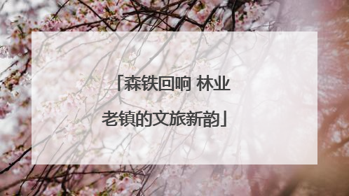 森铁回响 林业老镇的文旅新韵