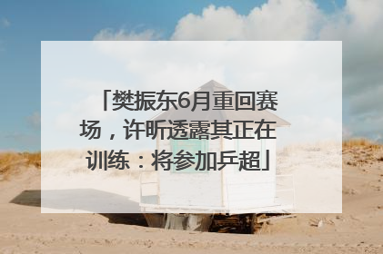 樊振东6月重回赛场，许昕透露其正在训练：将参加乒超