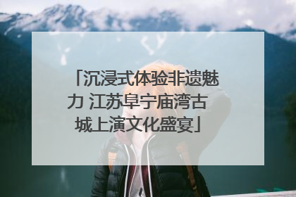 沉浸式体验非遗魅力 江苏阜宁庙湾古城上演文化盛宴