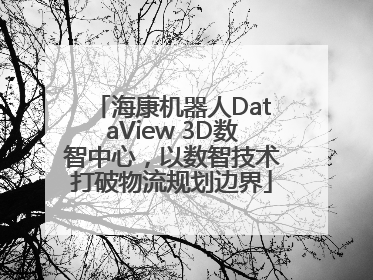 海康机器人DataView 3D数智中心，以数智技术打破物流规划边界