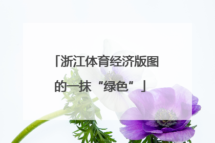 浙江体育经济版图的一抹“绿色”