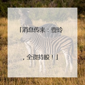 消息传来：贾玲，全资持股！