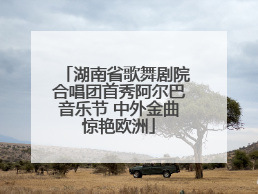 湖南省歌舞剧院合唱团首秀阿尔巴音乐节 中外金曲惊艳欧洲