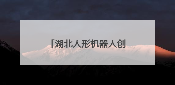 湖北人形机器人创新中心正式揭牌