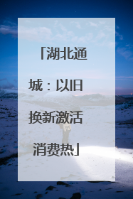 湖北通城：以旧换新激活消费热