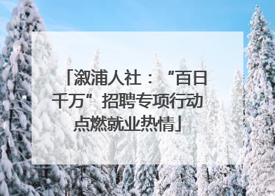 溆浦人社：“百日千万”招聘专项行动点燃就业热情
