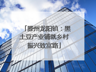 滕州龙阳镇：黑土豆产业铺就乡村振兴致富路