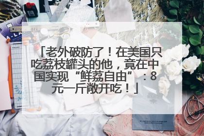 老外破防了！在美国只吃荔枝罐头的他，竟在中国实现“鲜荔自由”：8元一斤敞开吃！