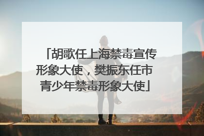 胡歌任上海禁毒宣传形象大使，樊振东任市青少年禁毒形象大使