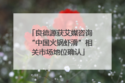 良德源获艾媒咨询“中国火锅虾滑”相关市场地位确认