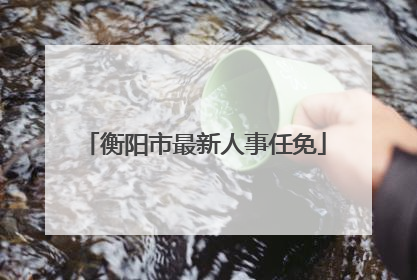 衡阳市最新人事任免