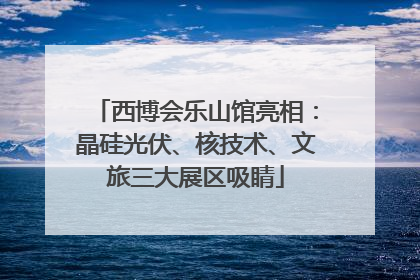 西博会乐山馆亮相：晶硅光伏、核技术、文旅三大展区吸睛