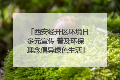 西安经开区环境日多元宣传 普及环保理念倡导绿色生活