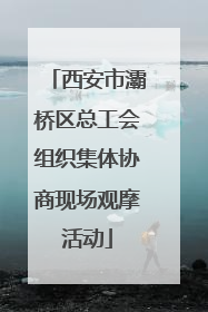 西安市灞桥区总工会组织集体协商现场观摩活动