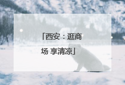 西安：逛商场 享清凉