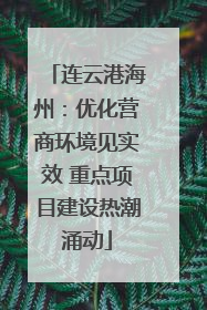 连云港海州：优化营商环境见实效 重点项目建设热潮涌动