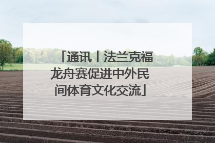 通讯丨法兰克福龙舟赛促进中外民间体育文化交流