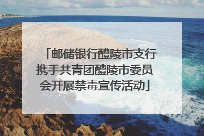 邮储银行醴陵市支行携手共青团醴陵市委员会开展禁毒宣传活动