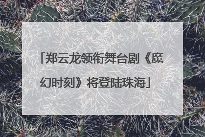 郑云龙领衔舞台剧《魔幻时刻》将登陆珠海