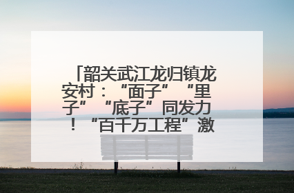 韶关武江龙归镇龙安村：“面子”“里子”“底子”同发力！“百千万工程”激活乡村新动能