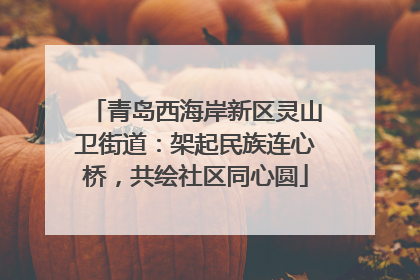 青岛西海岸新区灵山卫街道：架起民族连心桥，共绘社区同心圆