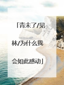 青未了/见林/为什么我会如此感动