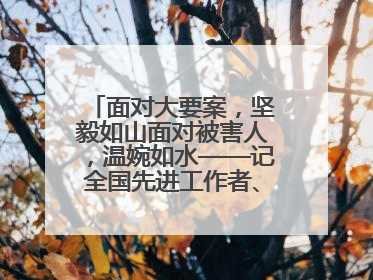 面对大要案，坚毅如山面对被害人，温婉如水——记全国先进工作者、上海市检察院经济犯罪检察部主任马玮玮