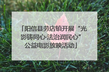 阳信县劳店镇开展“光影铸同心·法治润民心”公益电影放映活动