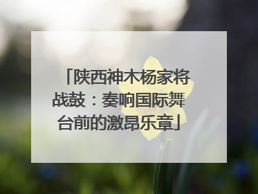 陕西神木杨家将战鼓：奏响国际舞台前的激昂乐章