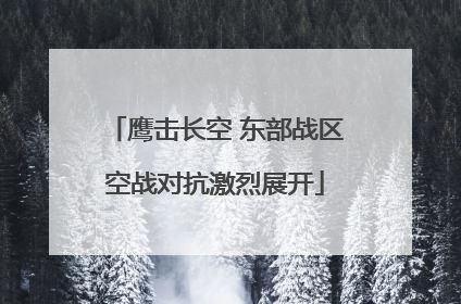 鹰击长空 东部战区空战对抗激烈展开