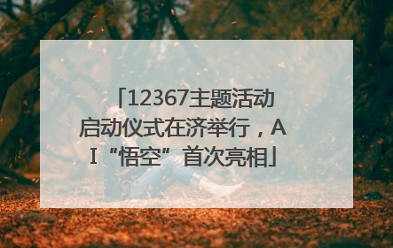 12367主题活动启动仪式在济举行，AI“悟空”首次亮相