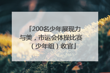 200名少年展现力与美，市运会体操比赛（少年组）收官