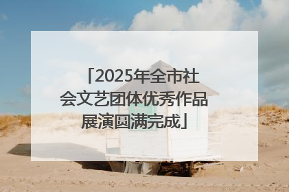 2025年全市社会文艺团体优秀作品展演圆满完成