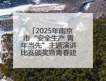 2025年南京市“安全生产 青年当先”主题演讲比赛颁奖暨青春建功高质量发展行动出征仪式举行