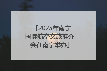 2025年南宁国际航空文旅推介会在南宁举办
