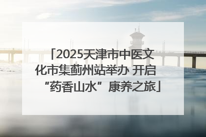 2025天津市中医文化市集蓟州站举办 开启“药香山水”康养之旅