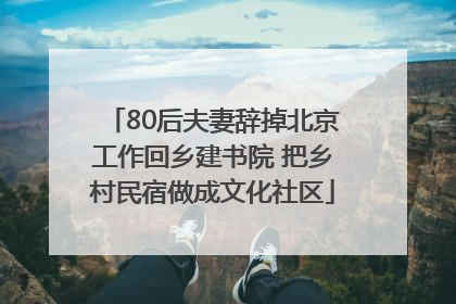 80后夫妻辞掉北京工作回乡建书院 把乡村民宿做成文化社区