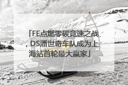 FE点燃零碳竞速之战，DS潘世奇车队成为上海站首轮最大赢家